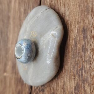 Porcelain cottagecore glass‎ blue smoke charm 💙